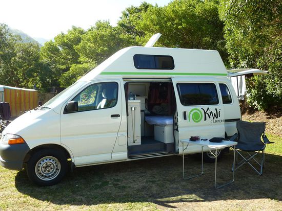 Mein Van (etwa 2 Std später bin ich vor Mücken ins Innere geflüchtet )