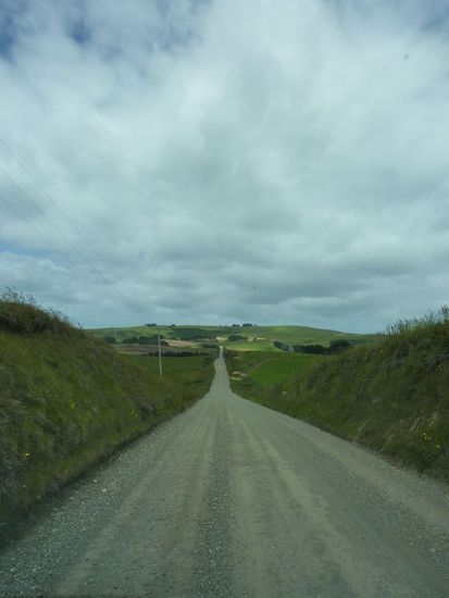 Schotterpiste pur...mein armer Van hielt durch!