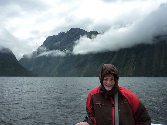 Dass es ganz schön windig war, sieht man ja an meiner Kapuze 