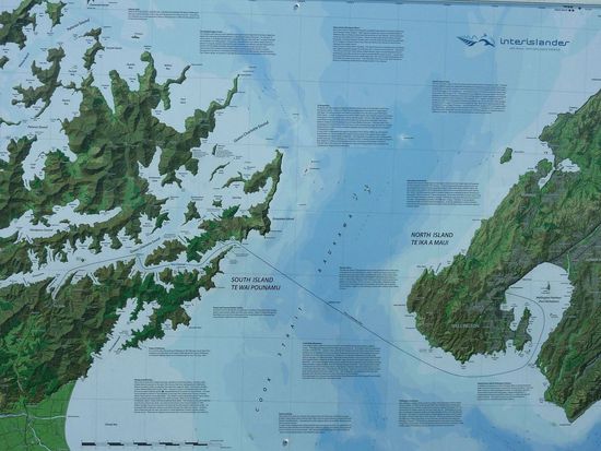 die Route von Picton nach Wellington