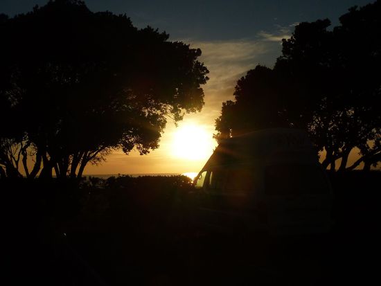 ...und schließlich gegen 06:00 Uhr, im Vordergrund mein Van