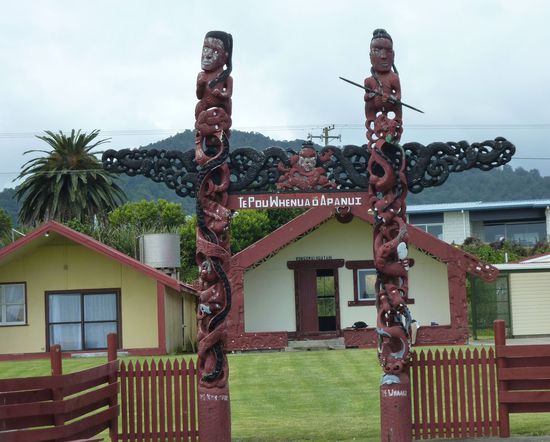 Eingang zu einem Marae