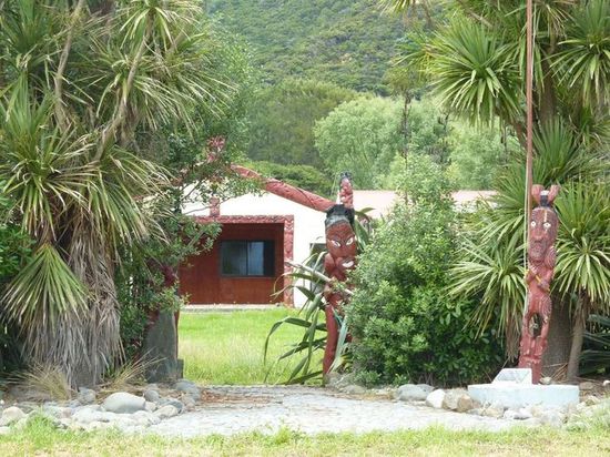 Eingang zu einem Marae