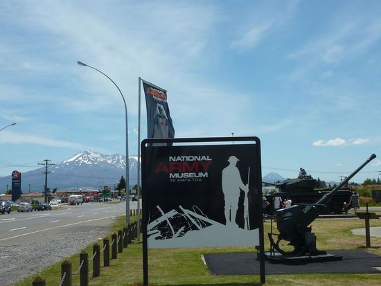 Army Museum, im Hintergrund Mt Tongariro
