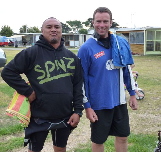 Terence und Phil vor dem Fischen gehen...