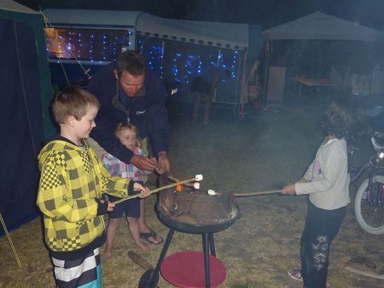 ...und anschließend Marshmallows für die Kids