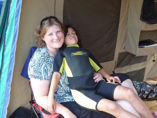 das letzte Foto von Emilie und mir...