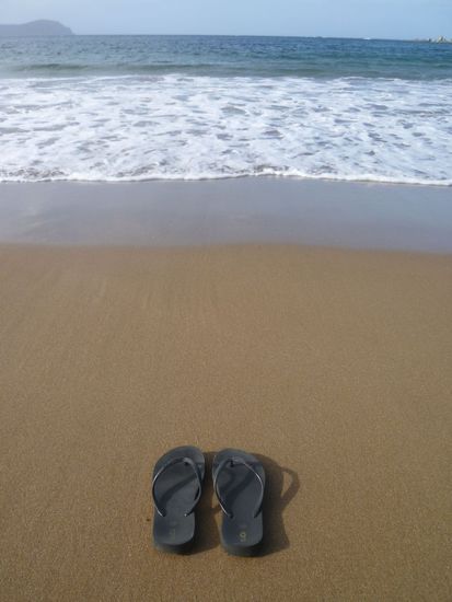 Waikawa-Beach (Susi´s neue Jandals, da meine zu ausgelatscht sind und daher nicht mehr ganz so schön aussehen )