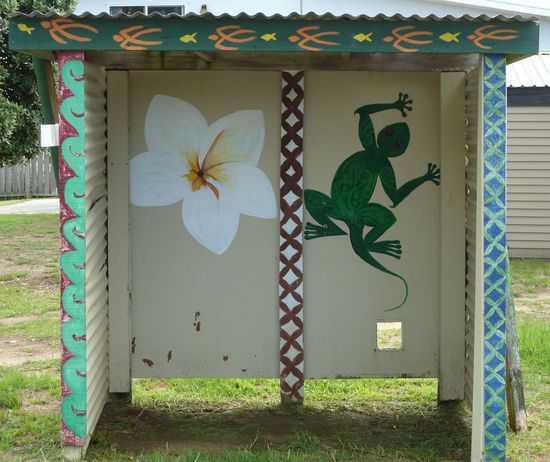 ehemalige Bushaltestelle auf dem Weg zum 90-Mile-Beach