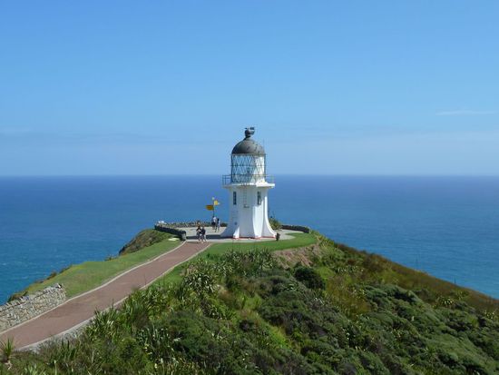 Leuchtturm am Cape Reinga, eines der meistfotografierten Objekte Neuseelands