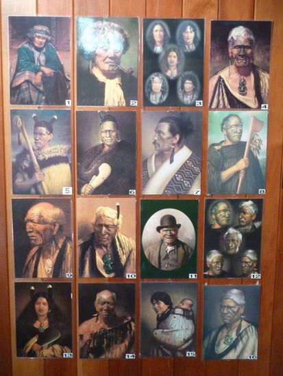 Ein Teil der Maori-Häuptlinge, die berechtigt waren, den Vertrag zu unterschreiben