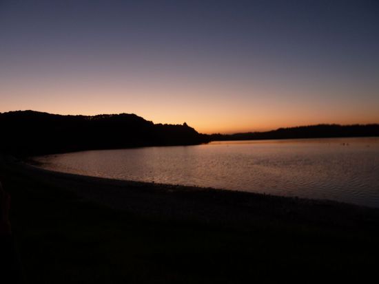 Sonnenuntergang nach dem Abendessen