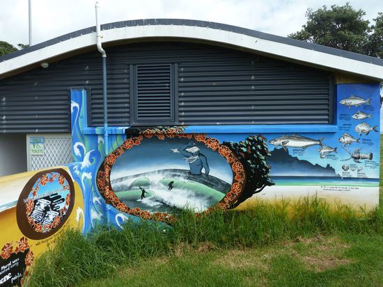 Klohäuschen am Langs Beach (Bream Bay)