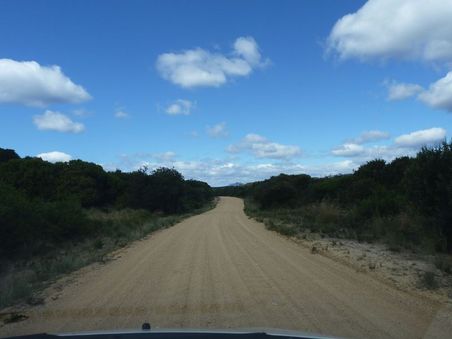 Gravel roads in the middle of nowhere in Australia...