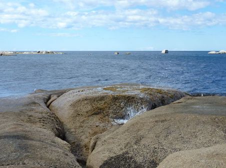 Blowhole - noch trocken...