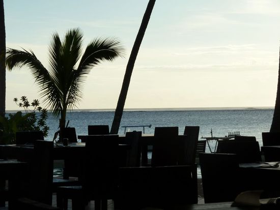 Ausblick beim Abendessen