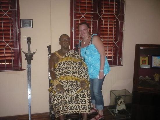 Nachbildung von Otumfuo Nana Osei Tutu II., dem aktuellen König der Ashanti