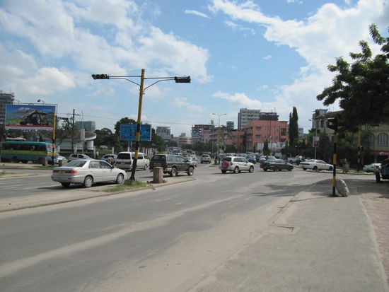Blick auf Kisutu Markt, nahe Uhuru Monument
