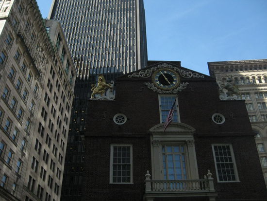 Old State House: von diesem Balkon wurde die Unabhängigkeitserklärung verkündet