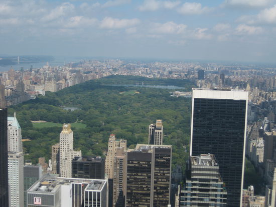 Blick vom Rockefeller Center auf den Central Park