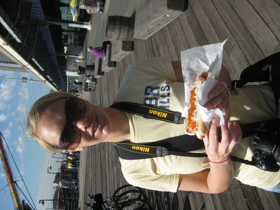 Mein erster Hot Dog in NY