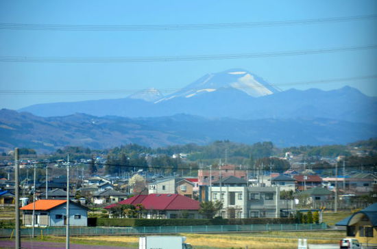 Blick auf die japanischen Alpen.
