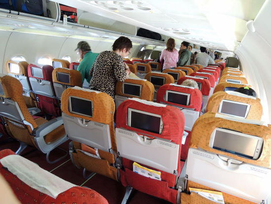 A321 mit IFE. Wurde aber während des Fluges nicht gestartet.