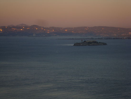 Alcatraz bei Sonnenuntergang 