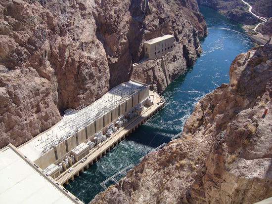 ... und hier fließt er weiter, der Colorado River