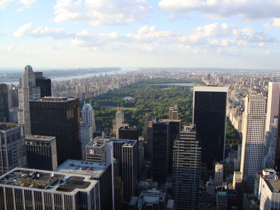 Blick vom Top of the Rocks auf den Central Park
