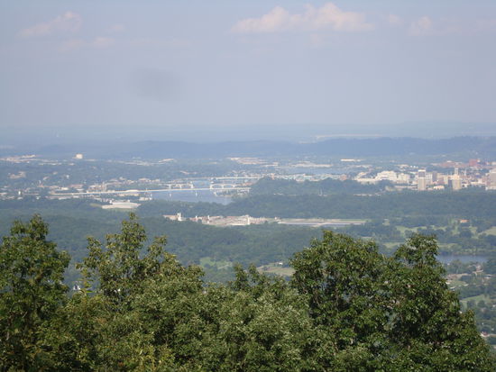 Aussicht auf Chattanooga vom Raccoon Mountain