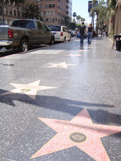 Erstes Ziel: der Walk of Fame