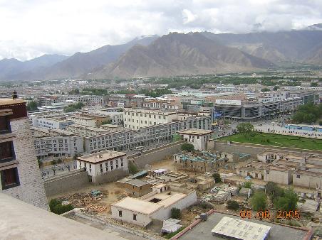 Blick auf Lhasa vom Potala