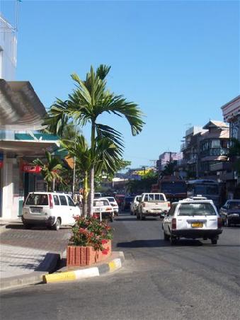 Die Einkaufsstrasse von Nadi