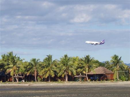 Der Strand beim Beachsideresort bei Ebbe