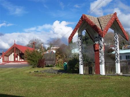 Maori-Kunst in Rotorua