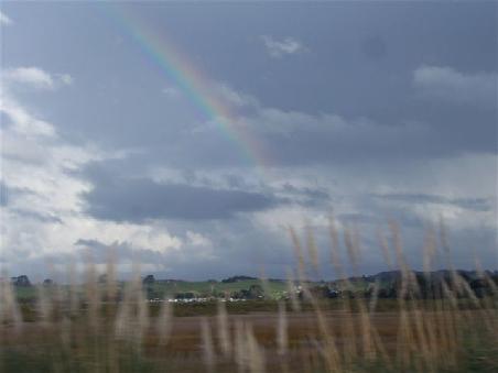 Wir haben Neuseeland "Das Land der Regenbogen" getauft, weil wir hier taeglich bestimmt 2 sehen