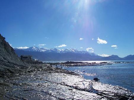 Das ist Kaikoura, wenn die Sonne scheint.