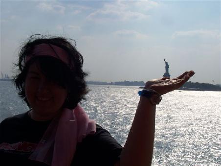 To carry the Statue of Liberty in One Hand!