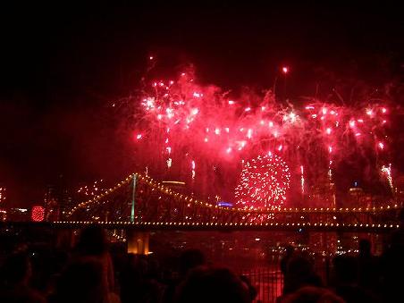 Das Feuerwerk vom Riverfestival