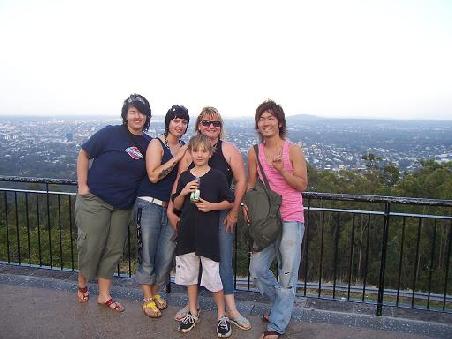 Wir mit Kathy, ihrem Sohn Conrad und Yoshiaki aus Japan