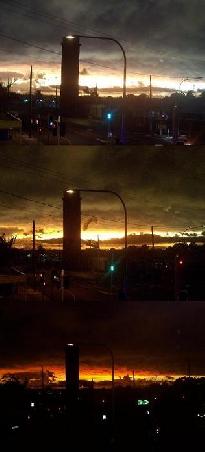 Zum Abschluss fuer heute eine Eindruck von Bundaberg bei extrem schlechtem Wetter including Sonnenuntergang!