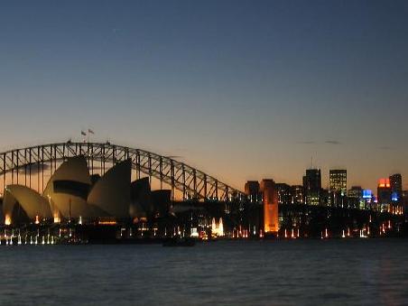 Das Opernhaus und die Harbour Bridge zusammen