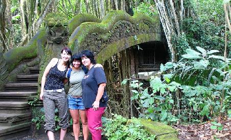 Eine alte Bruecke im Affenwald