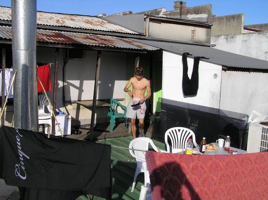 Unsere schöne Dachterasse