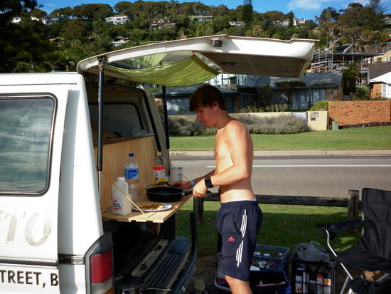 Lecker Pfannkuchen in der Morgensonne, Top!