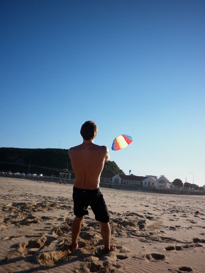 Am Strand hat es sogar zum Drachensteigen gereicht!