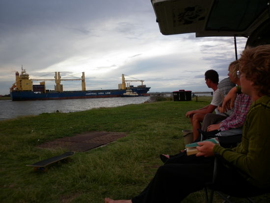 An den 20 riesigen Schiffen pro Tag konnte man sich einfach nicht satt sehen!