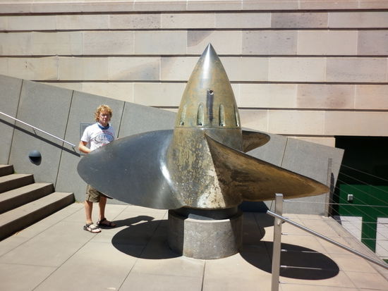 Ganz schön groß so eine Schiffschraube