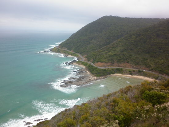 Blick von Teddy's Look Out auf die Great Ocean Road